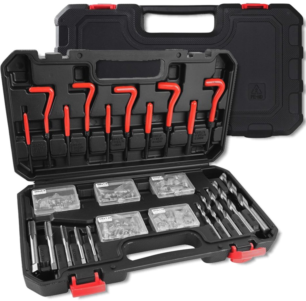 Zestaw do naprawy gwintów, gwintowniki 131el. M5-M12 1