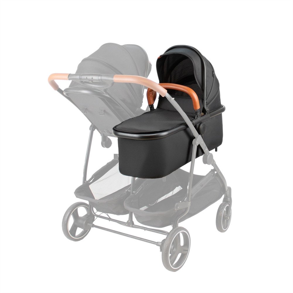 Vežimėlio lopšys BabyTrold Sibbi, Duo black 1