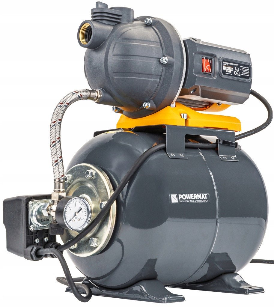 POMPA HYDROFOROWA HYDROFOR DO WODY ZBIORNIK 19L 400W WYDAJNY ZESTAW 3600L/H 1