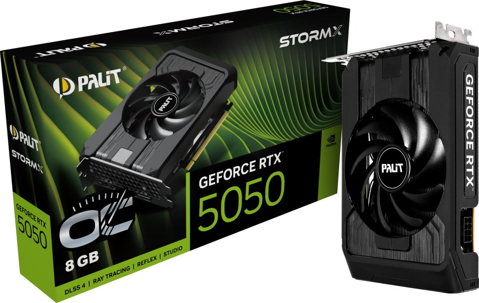 Karta graficzna Palit GeForce RTX 5050 StormX OC 8GB GDDR6 DLSS4 (NE65050T19P1-GB2070F) 1