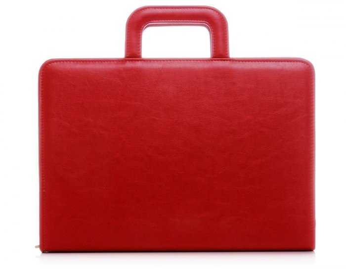 TECZKA KONFERENCYJNA AKTÓWKA BIWUAR  A4 SOLOME CZERWONA 1