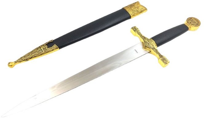 Stalowy sztylet rycerski - replika 1