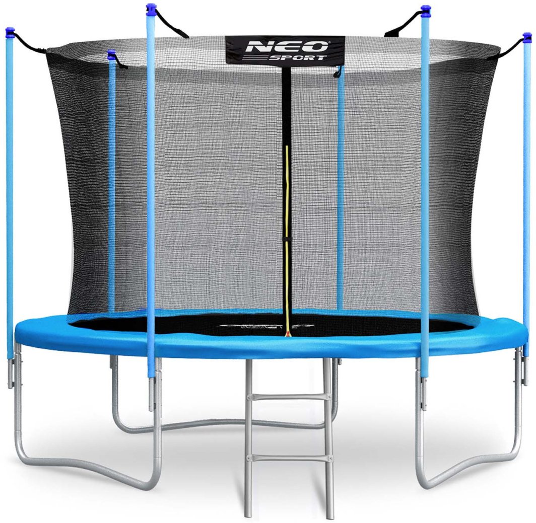 NeoSport Trampolina ogrodowa 10ft/312cm z siatką wewnętrzną i drabinką 1