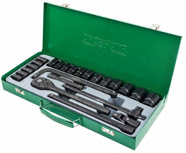 Zestaw narzędzi 1/2" 24el. (8-32mm) (6-kątnych) 1