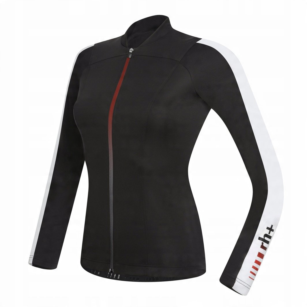 Damska koszulka rowerowa zeroRH+ Spirit LS FZ black-white - M 1