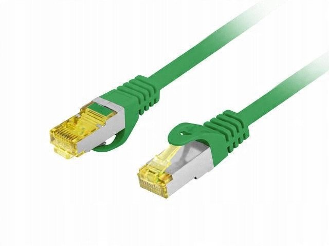 PATCHCORD KAT.6A S/FTP LSZH CU 10M ZIELONY FLUKE PASSED LANBERG 1