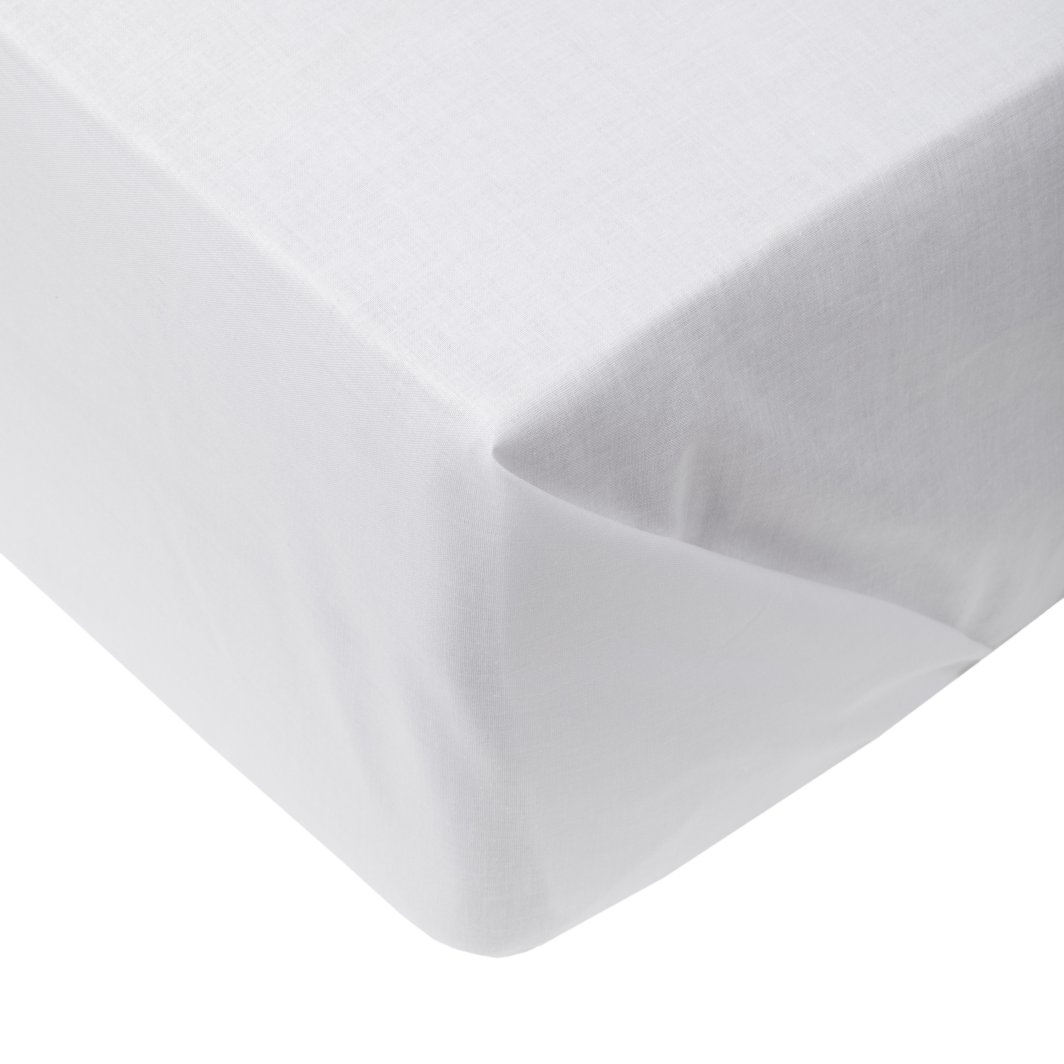 FLAT SHEET COTTON 200X220CM WHITE 1