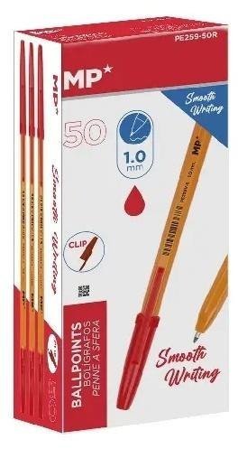 Długopis 1.0mm czerwony (50szt) 1