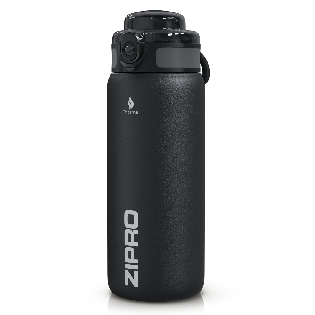 Zipro Butelka termiczna 700 ml Stainless Steel Czarna 1
