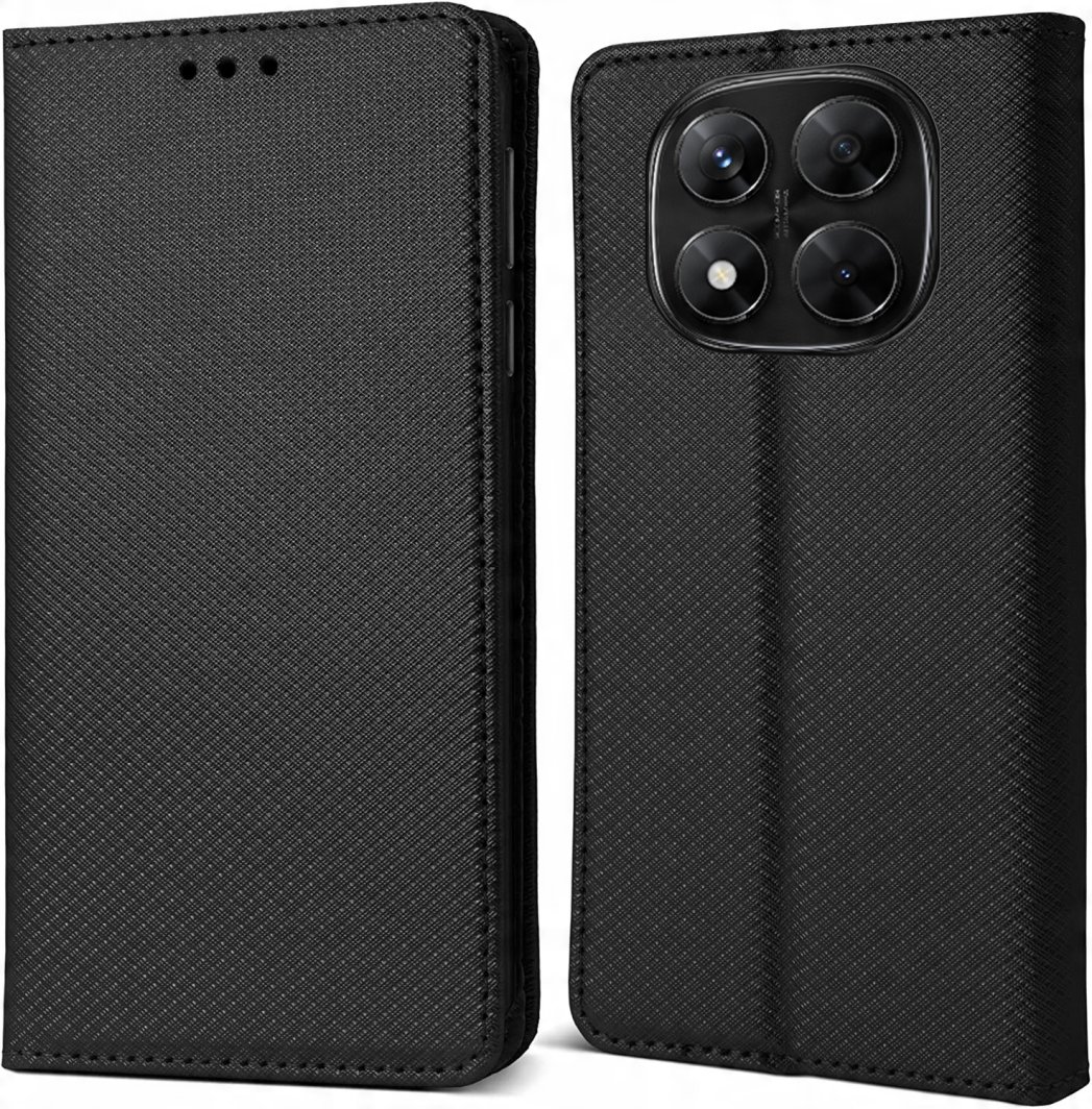 Etui Smart Magnet do Xiaomi Redmi Note 14 Pro 4G (Global), BLACK / CZARNY 1
