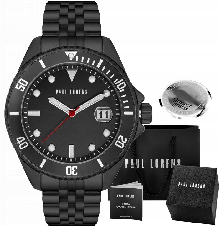 Zegarek męski Paul Lorens TOREZ-1A5 Z GRAWEREM