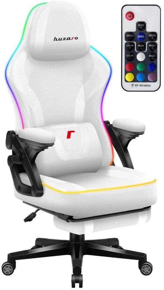 Fotel Huzaro Force 4.6 RGB Smart biały 1