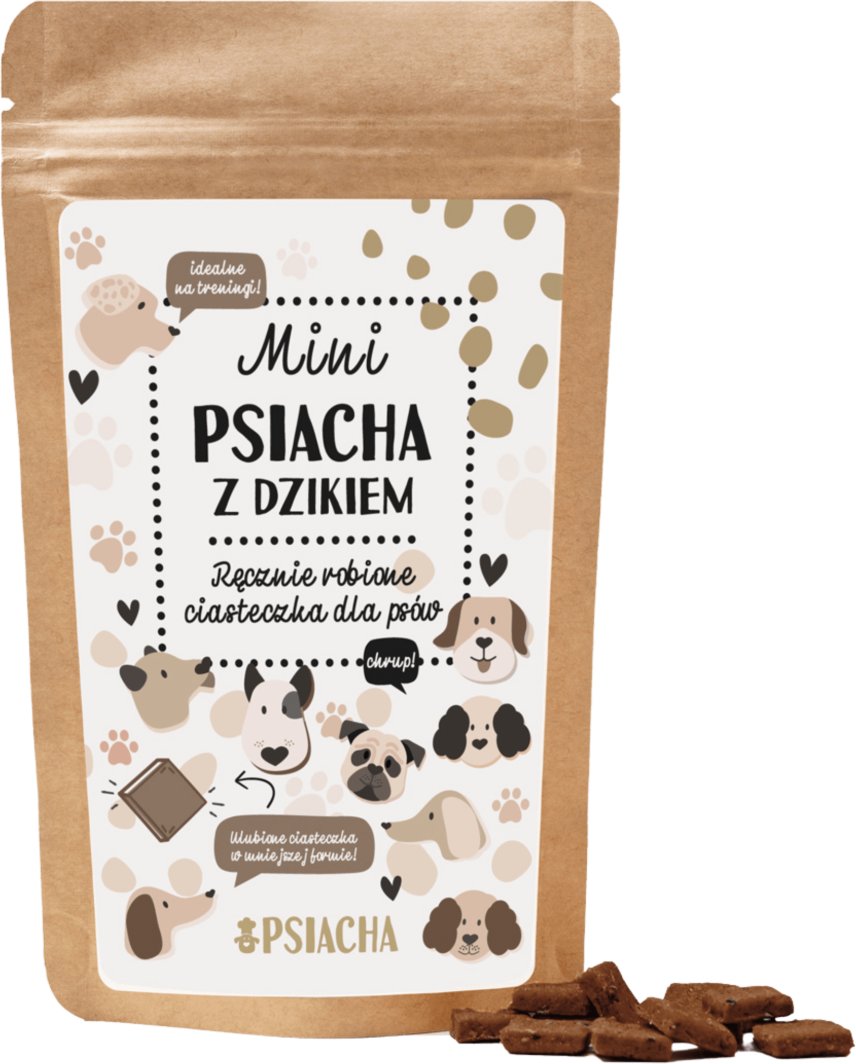 Psiacha mini z dzikiem 80g naturalne przysmaki dla psa 1