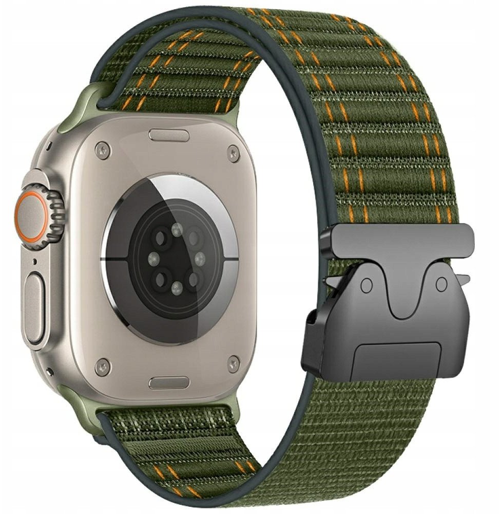 Pasek Beline Woven Nylon Diagonal Style  Parachute do Apple Watch 38/40/41mm zielony
