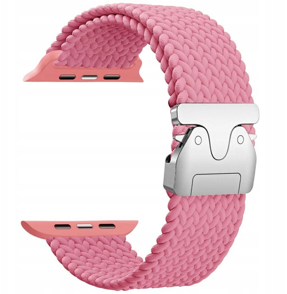 Pasek Beline Woven Nylon Parachute do    Apple Watch 42/44/45/49mm różowy