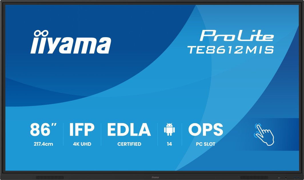 IIYAMA DS TE8612MIS 217cm IPS TOUCH 86''/3840x2160/VGA/2xHDMI/2xUSB-C 1