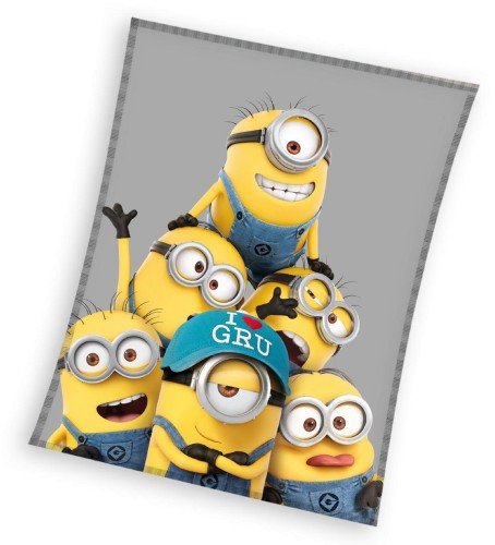 Koc licencyjny polarowy 150x200 Minionki 1