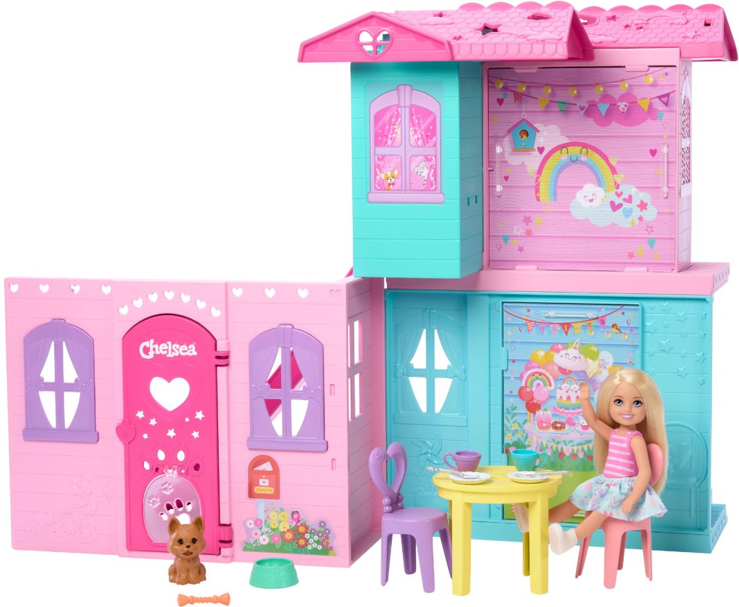 Mattel Club Chelsea Pop-Up House + akcesoria (JFW49) 1