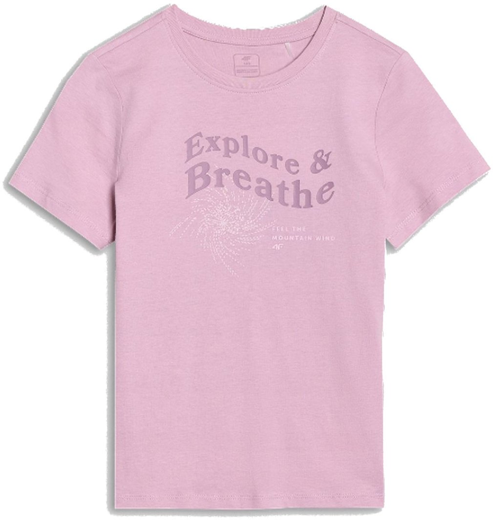 KOSZULKA BAWEŁNIANA T-SHIRT DZIEWCZĘCY 4F F1854 1