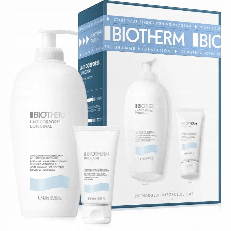 BIOTHERM SET (BODY MILK (400 ML)+ BIOMAINS HAND CREAM (50 ML) 1