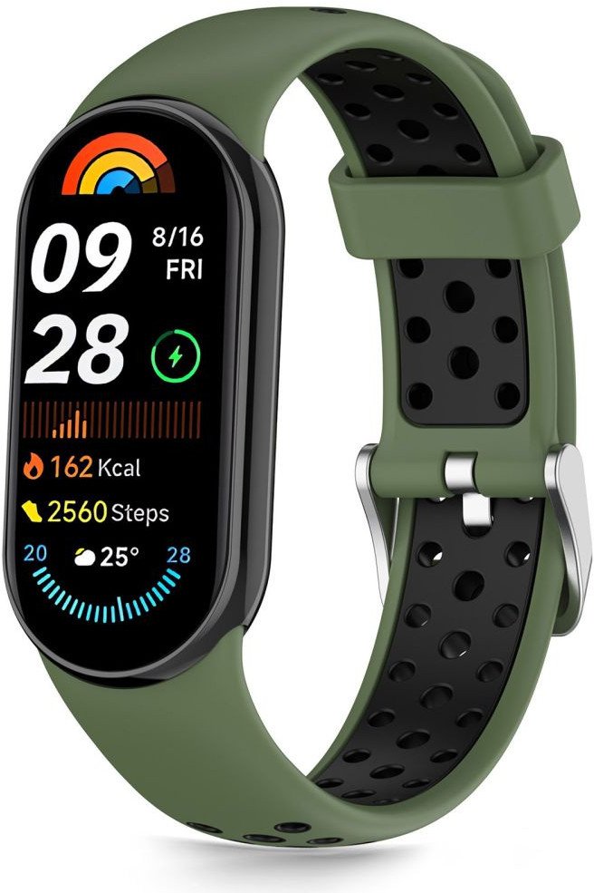 Pasek Tech-Protect IconBand Air Xiaomi Smart Band 8 / 9 / 10 / NFC Green/black 1
