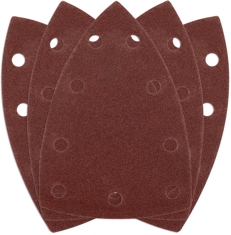 Papiery ścierne na rzep, żelazko 100 x 147 mm, P120, 5 szt., z 9 otworami do 04-623 1