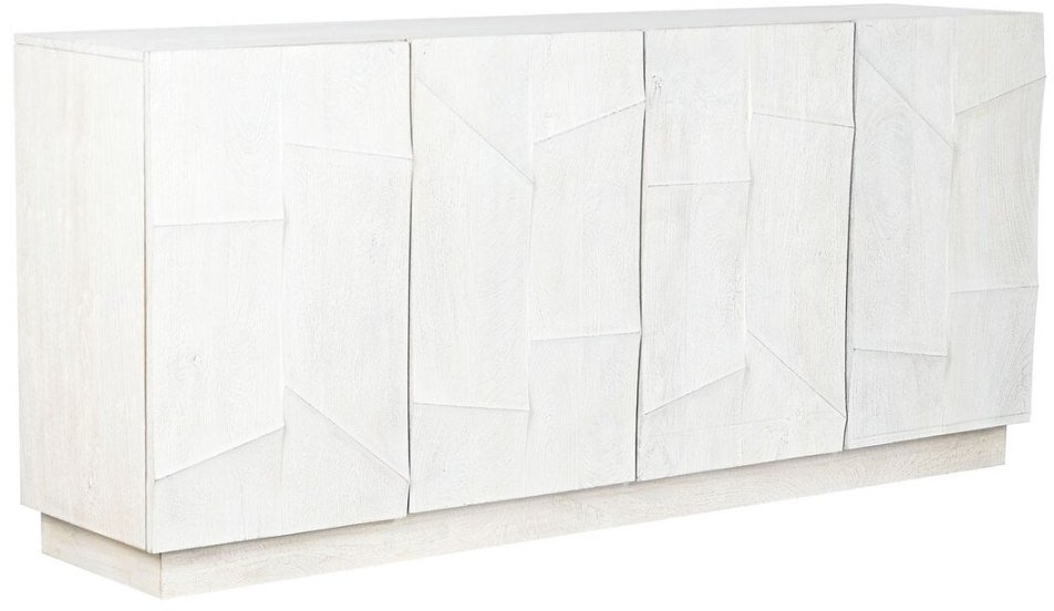 Kredens DKD Home Decor Biały Krem Drewno mango 180 x 40 x 80 cm 1