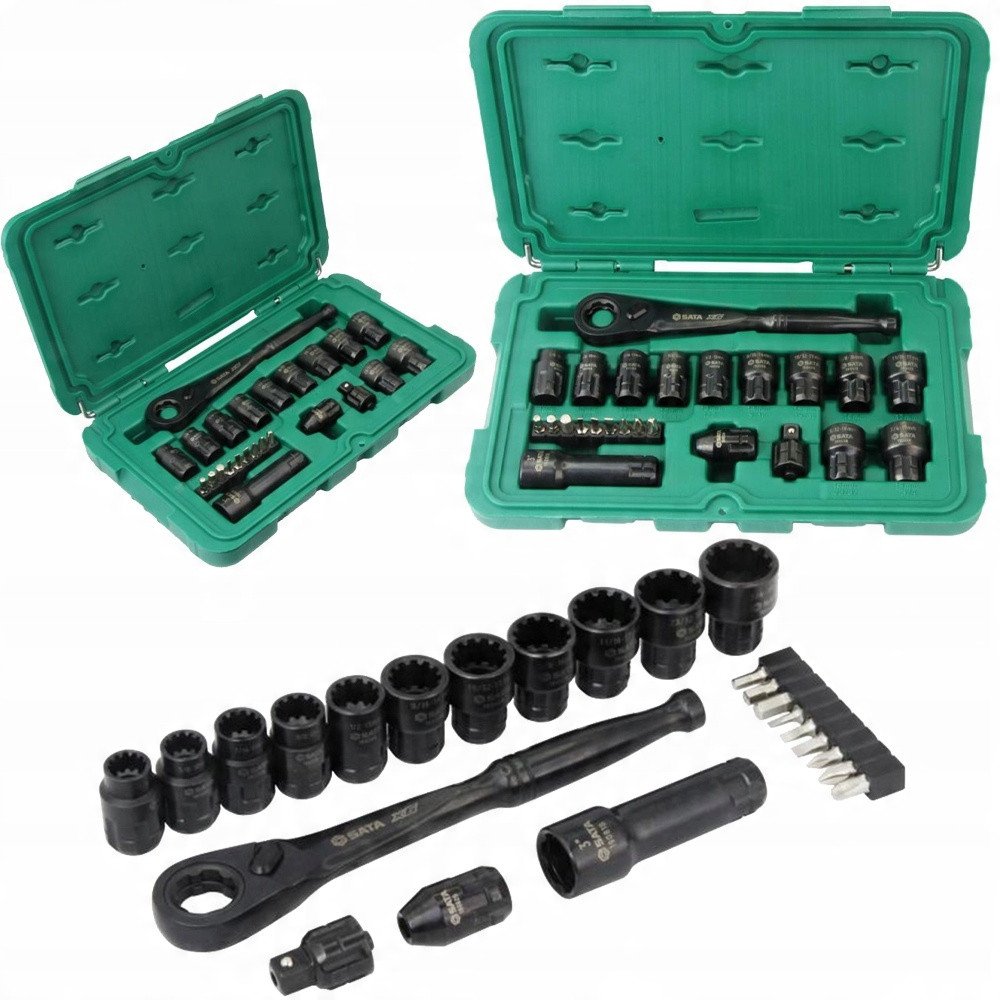SATA ZESTAW 24 KLUCZY NASADOWYCH PRZELOTOWYCH X6 1