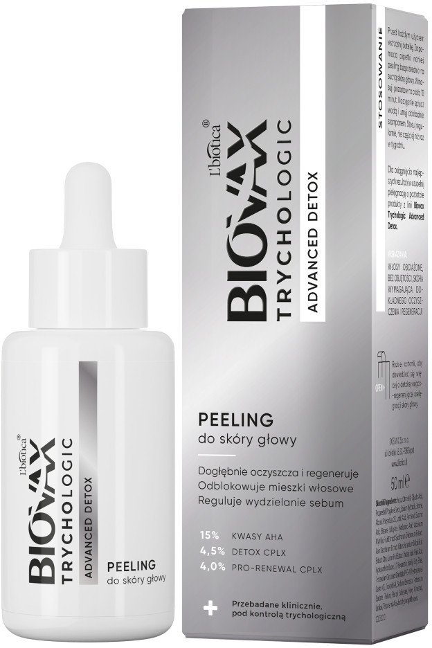 BIOVAX Trychologic Advanced Detox peeling do skóry głowy 50ml 1