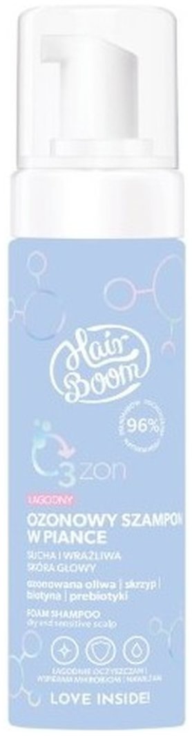 Body Boom HairBoom O3ZON Szampon łagodny w piance 200ml 1