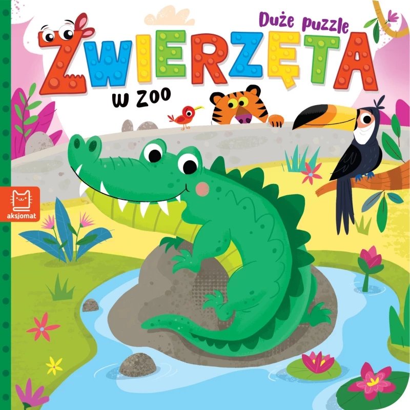 Zwierzęta w zoo Duże puzzle 40836 1