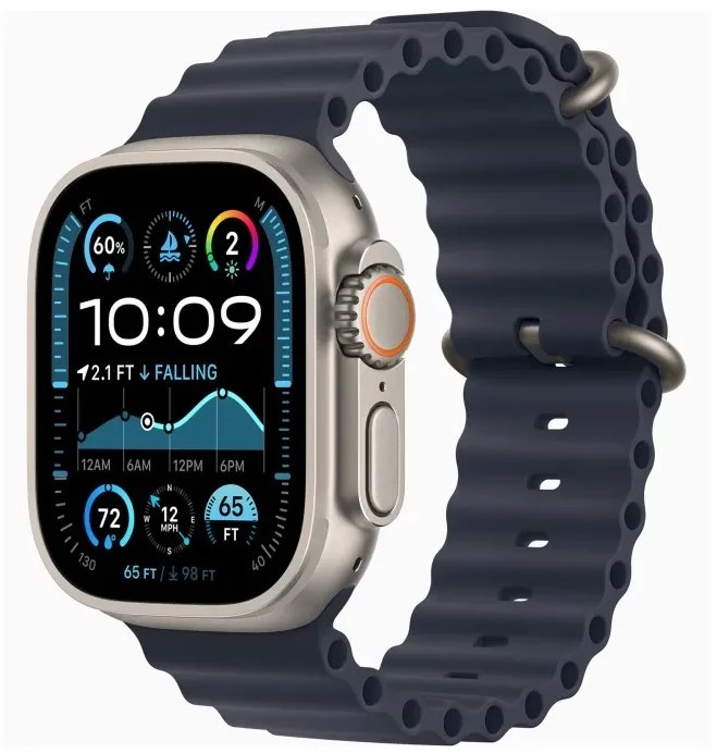 Smartwatch Apple Watch Ultra 2 GPS + Cellular 49mm Titanium Case Ocean Band Granatowy  (MX4D3EL/A) 1