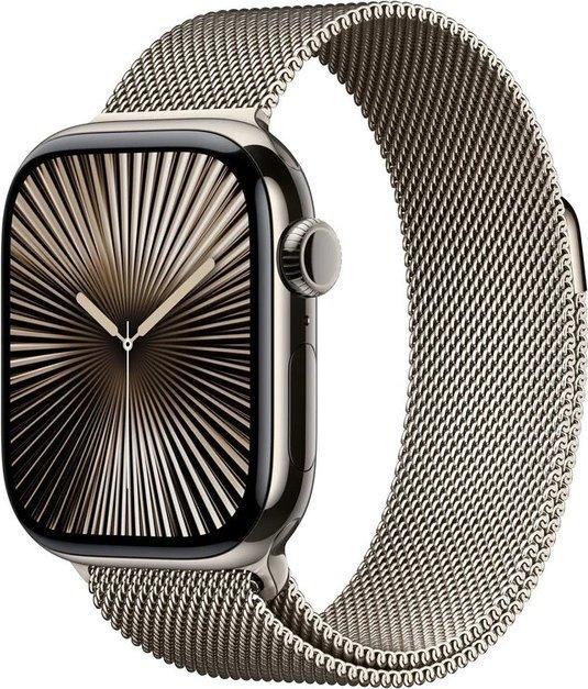 Smartwatch Apple Watch 10 GPS + Cellular 46mm Natural Titanium Milanese Loop S/M Szary  (MC7Q4ET/A) 1
