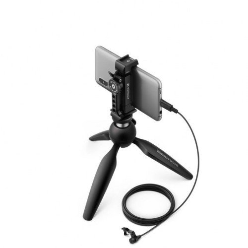 Sennheiser XS LAV USB-C MOBILE KIT - Mikrofon lavalier ze złączem USB-C, ze statywem i uchwytem Manfrotto do smartphona 1