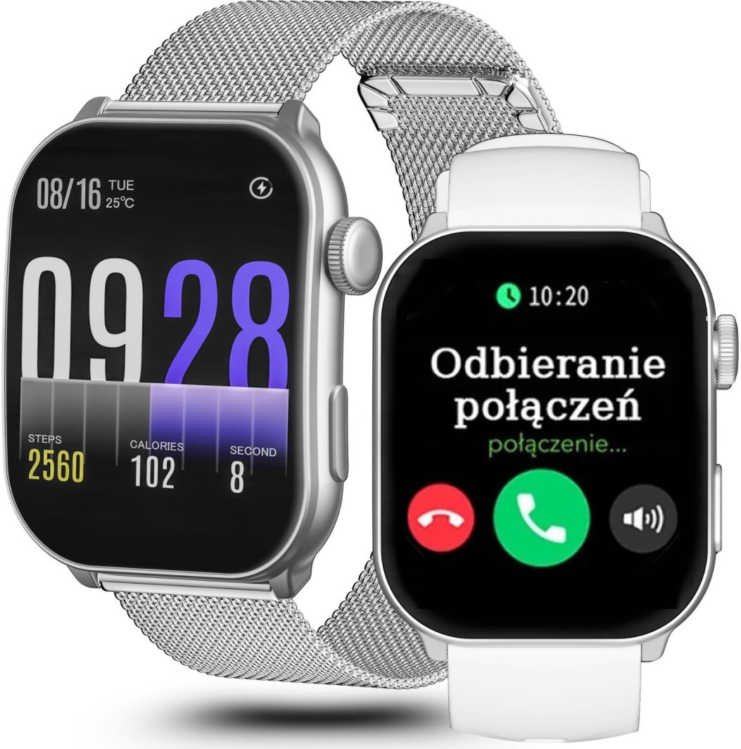 Zegarek SMARTWATCH GRAVITY GT28-9 SR/SR/WH 1
