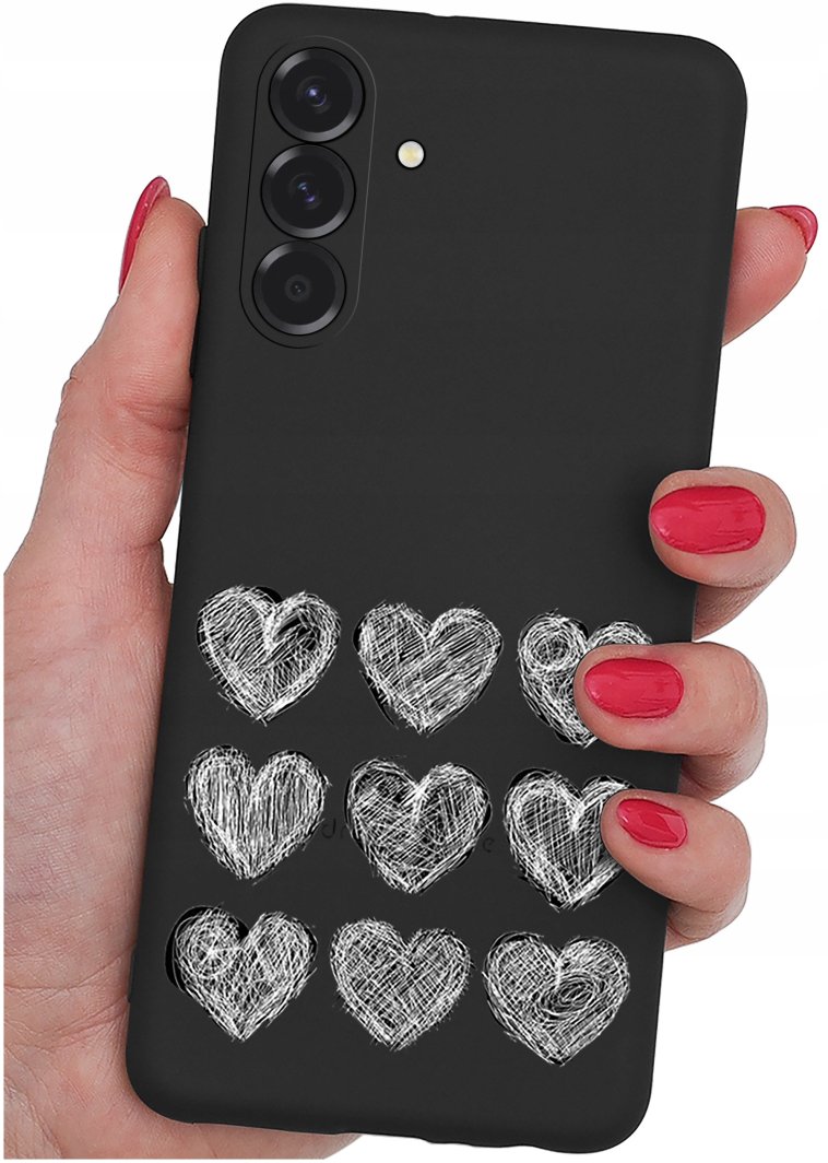 ETUI do Samsung A56 5G | WZORY | SILIKONOWE MATT CASE + SZKŁO 9H 1