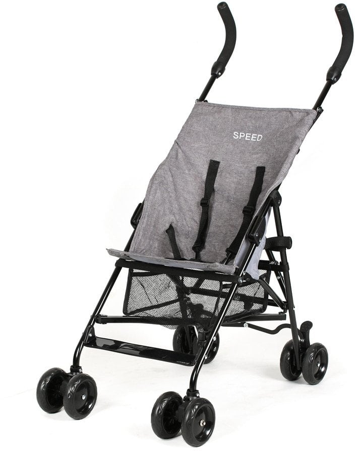 Vežimėlis-skėtukas BabyTrold Speed, grey 1