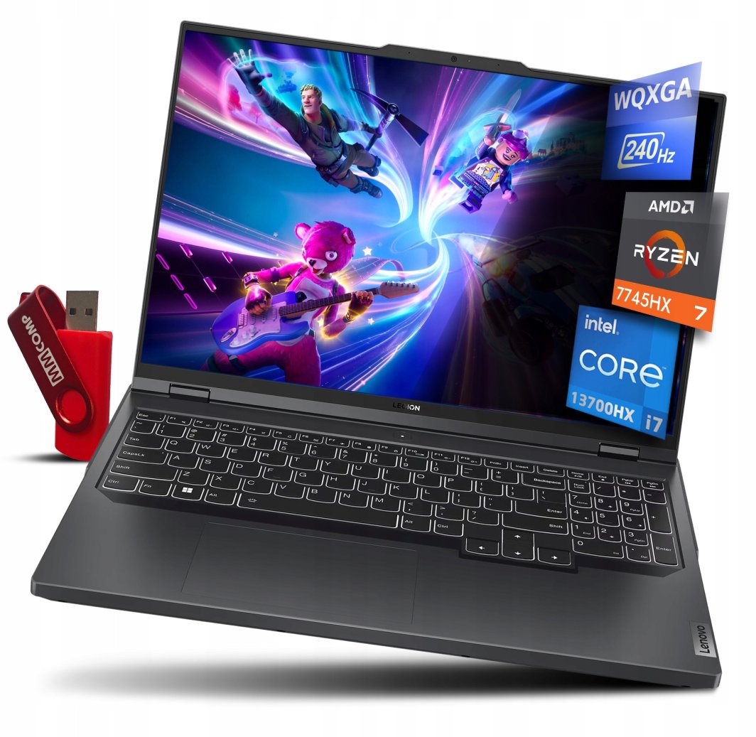 Laptop Gamingowy Lenovo Legion 5 Pro R7 16GB 2TB 16" 2560x1600 RTX 4070 8GB 1