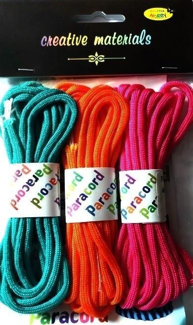 Zestaw paracord 2,8mb 3 kolory 1
