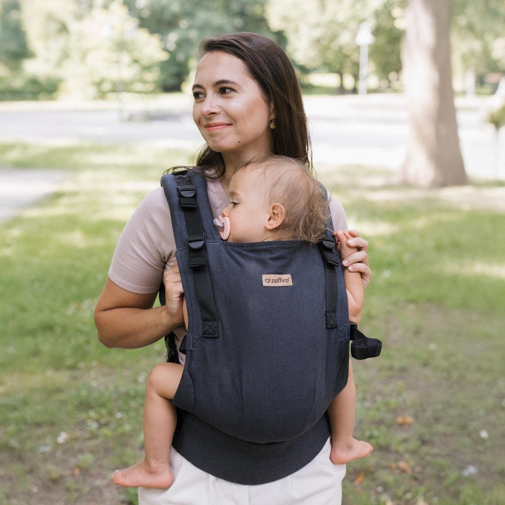Nosidełko Zaffiro - BabyGrow Roma: Anthracite Regulowane 1