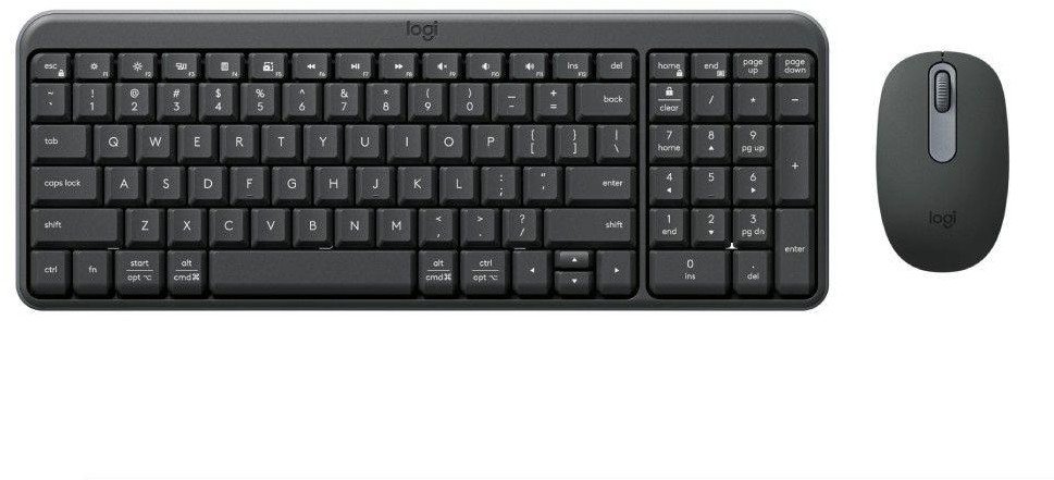 LOGITECH MK250 Wireless Keyboard and Mouse Graphite (US) 1