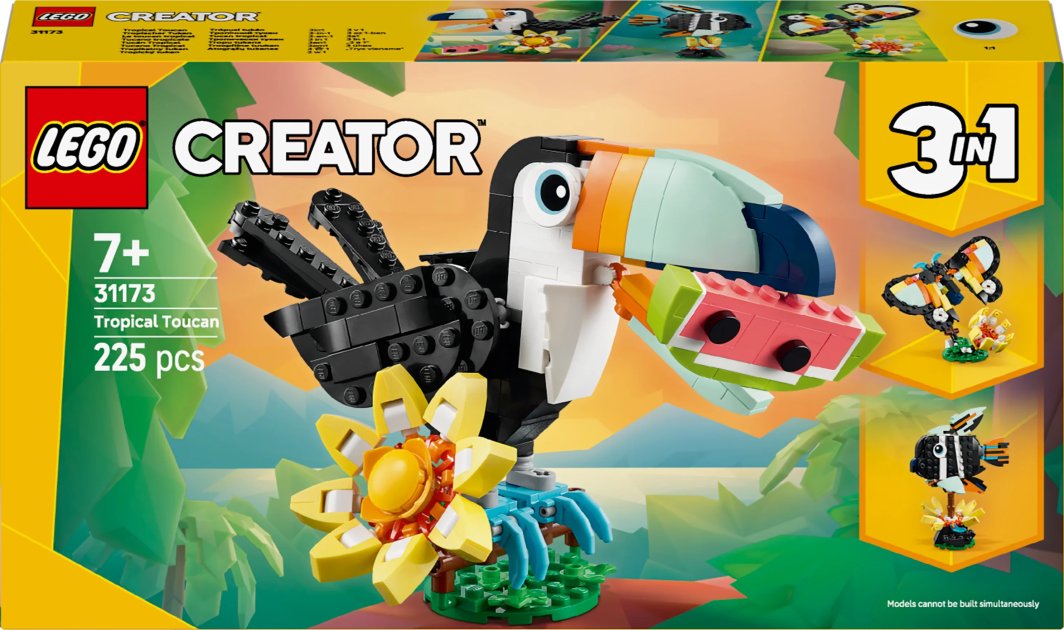 Creator Dzikie zwierzęta: Tropikalny tukan (31173) 1