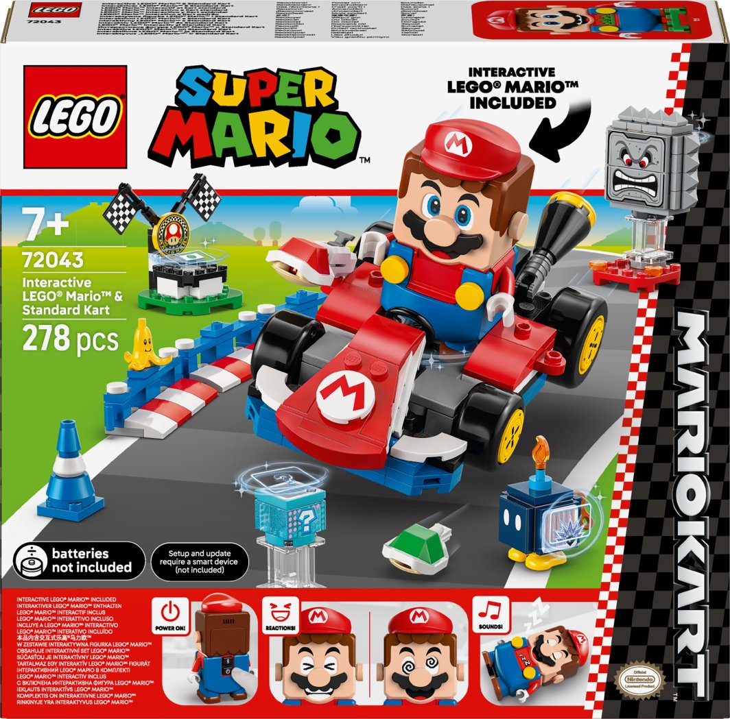 LEGO Super Mario Mario Kart™ — Interaktywna figurka LEGO® Mario™ i Standard Kart (72043) 1