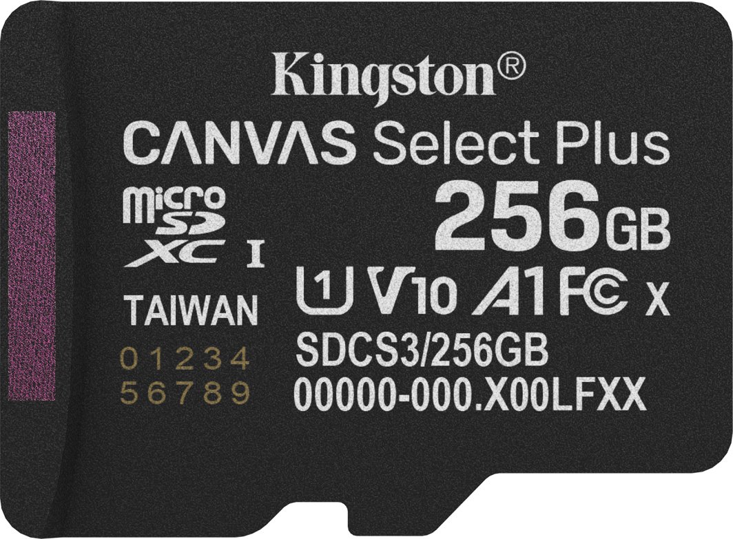 Karta Kingston Canvas Select Plus MicroSDXC 256 GB UHS-I/U1 A1 V10 (SDCS3/256GBSP) 1