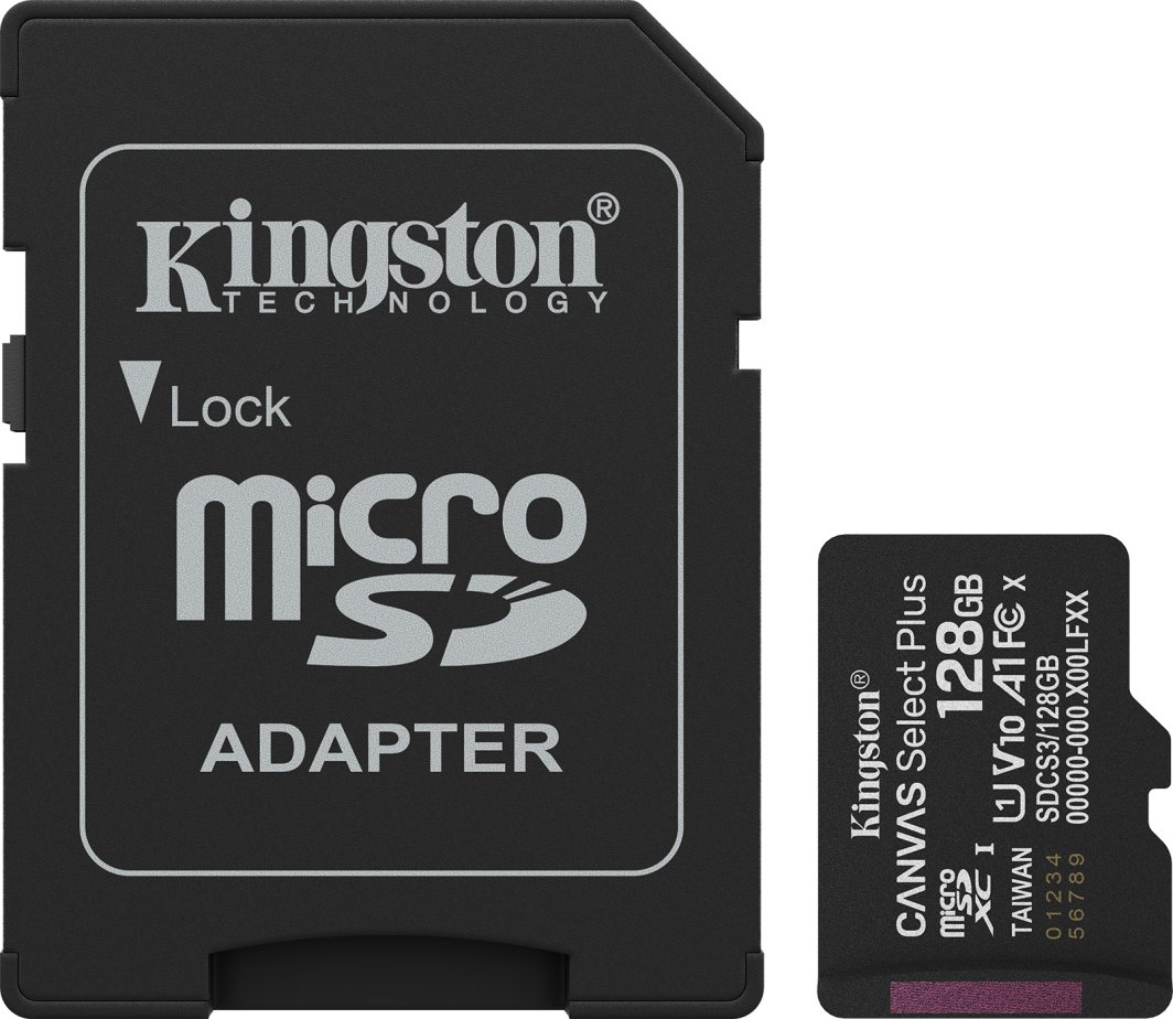 Karta Kingston Canvas Select Plus MicroSDXC 128 GB UHS-I/U1 A1 V10 (SDCS3/128GB) 1