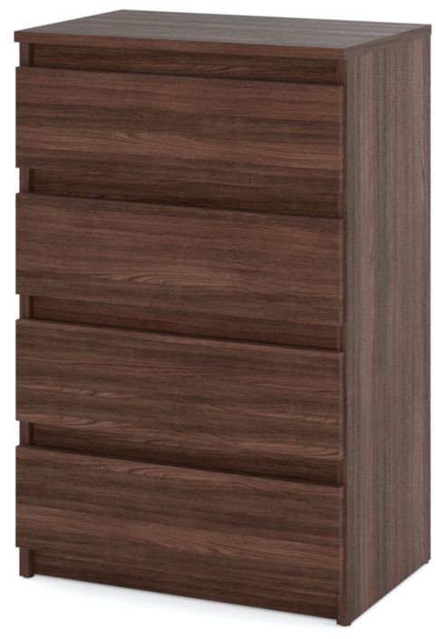 Komoda Z 4 Szufladami Do Salonu Sypialni 60cm Hugo Pojemna Szafka Dąb Wenge 1