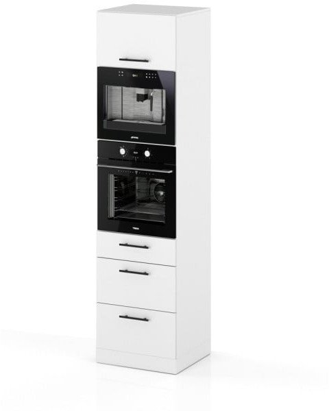 Słupek Kuchenny 3 Szuflady 60cm Piekarnik S60ms3 Spremium Biały Mat 1