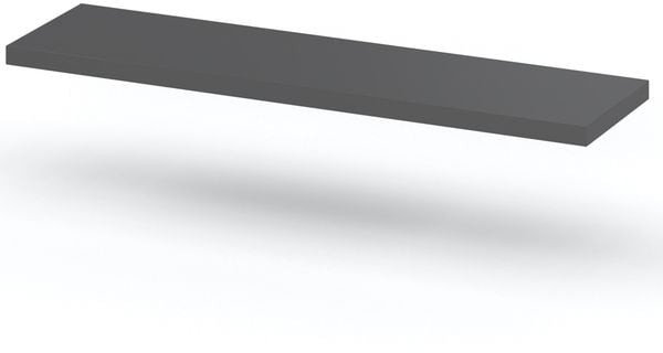 Półka Wisząca Ścienna Na Książki Dla Dzieci Szara Mat Hugo 60cm Loftowa 1