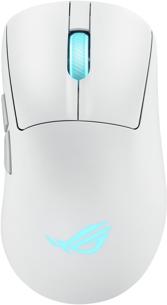 ASUS ROG Keris II Origin WHT myszka Gaming Po prawej stronie RF Wireless + Bluetooth + USB Type-A Optyczny 42000 DPI 1