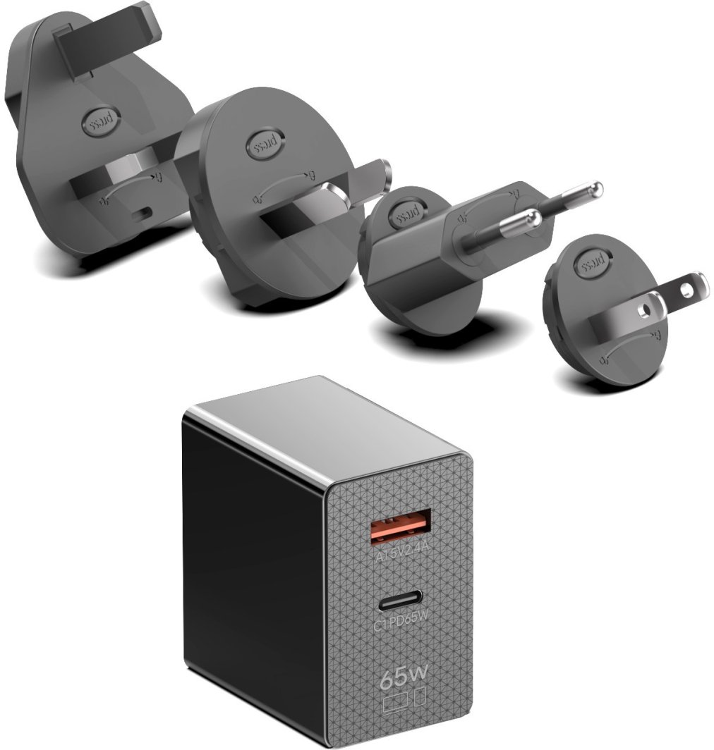 BTI GAN 65W WALLMOUNT ADAPTER 1